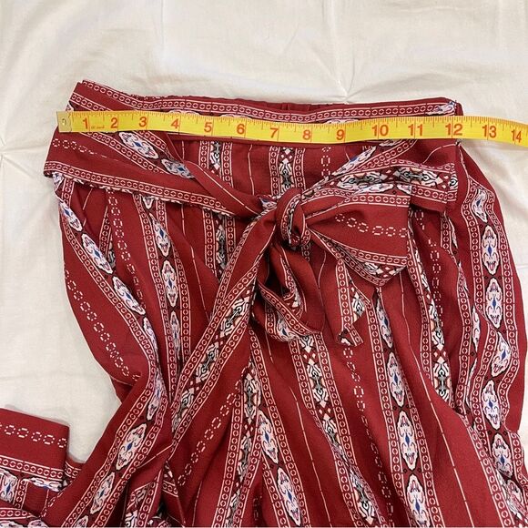 Set of 2 Shein Wide Open Leg Tribal Pattern Pants Size Small - Picture 13 of 13